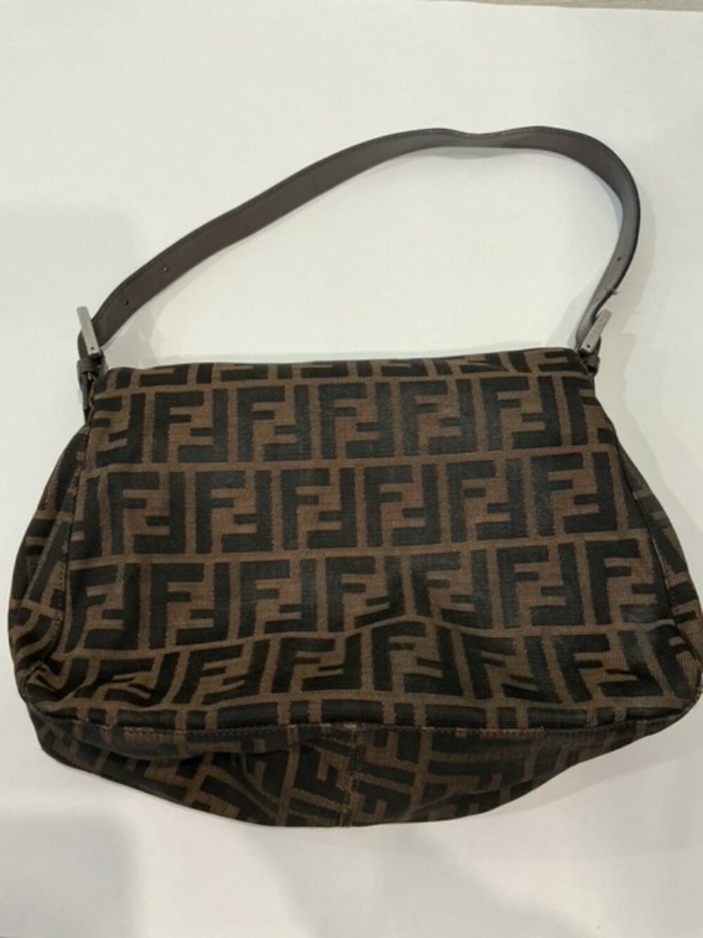 Vintage Fendi Zucca Mama Baguette Shoulder Bag - Picture 6 of 10